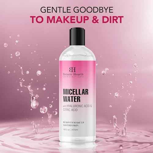 Botanic Hearth Micellar Water | Gently Cleanses, Makeup Remover With Dual|Phase Formula, Pack Of 2 (16 Fl Oz Each) | Suitable For All Skin Types