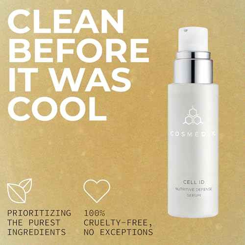 COSMEDIX Cell ID Nutritive Defense Face Serum - Moisturizing Facial Skin Care Products for Fine Lines, Wrinkles & Uneven Skin Tone - Brightening Serum Skincare for Firmer & Fresh-Looking Skin