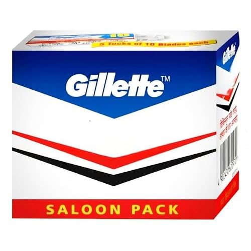 50 Gillette Saloon Double Edge Razor Blades