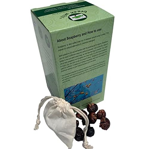 1.5 Pounds Organic De-seeded Soapberry/Soap Nut with Wash Bag