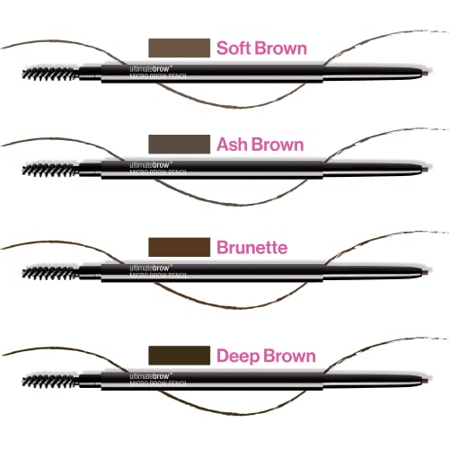 Wet n Wild Micro Eyebrow Pencil - Soft Brown, Ultra Fine 1.5mm Tip, Pack of 1