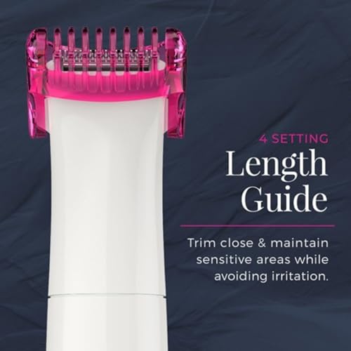 Cordless Body & Bikini Grooming Kit for Women - Waterproof Trimmer with 4 Attachments