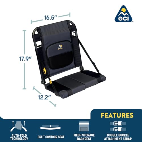 GCI Outdoor Adjustable Canoe Seat with Back Support