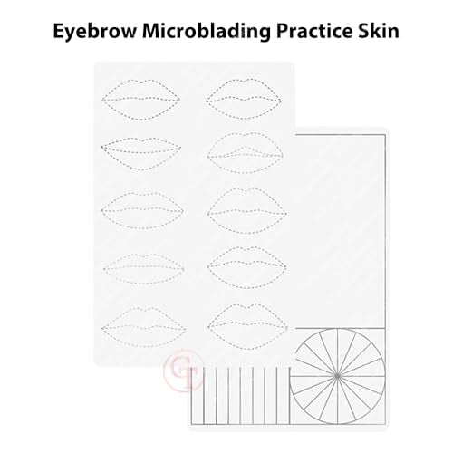 Microblading Practice Skin Pad - 5 Pack Double-Sided Eyebrow