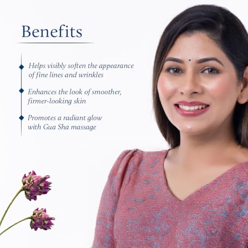 Blue Nectar Bakuchiol Face Serum for Glowing Skin with Gua Sha | Plant-Based Retinol for Face Skincare, Fine Lines, & Dark Circles | Anti-Aging Serum for Women & Men (10 Herbs, 1 Fl Oz)