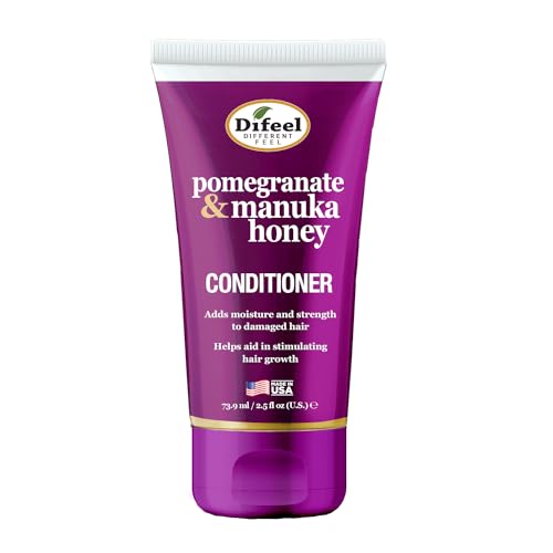 Difeel Pomegranate & Manuka Honey Conditioner 2.5 oz - Travel Size for Damaged Hair