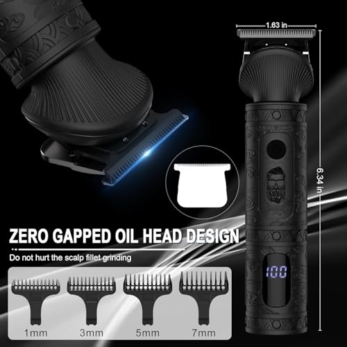 Scttomon 7-in-1 Beard Trimmer Kit for Men - T-Blade, Cordless