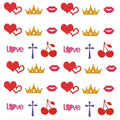 LKTEE Tanning Stickers,Tanning Stickers for Body - 210 Pcs Waterproof Temporary Tattoos Stickers Set for Tanning Unisex Tanning Bed Accessories