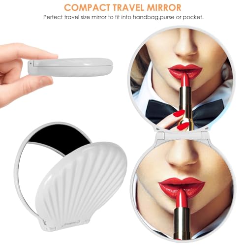 3.5" Portable Compact Mirror for Travel - 2-Sided & Lightweight