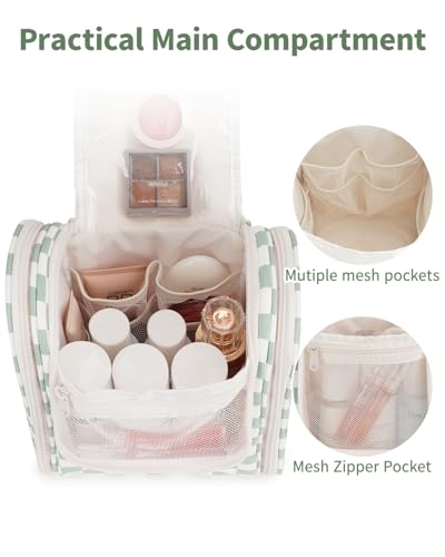 Narwey Hanging Travel Toiletry Bag - Mint Green Organizer