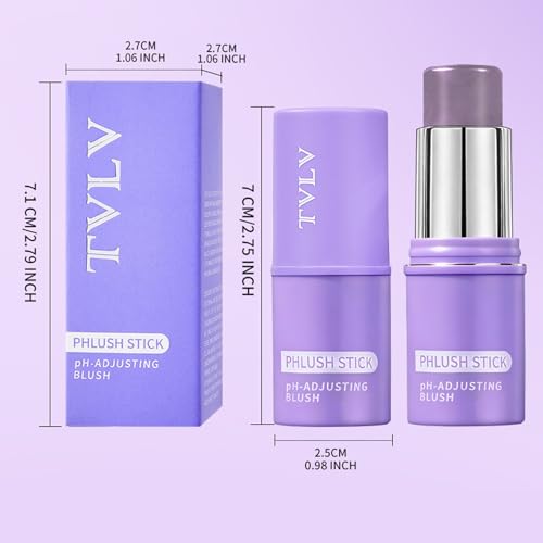 pH Blush Stick Multi-Use, 2pcs Hydrating Cream Blush for Cheeks, Eyes & Lips