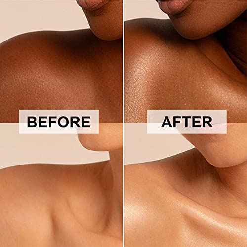 Body Shimmer Oil, Diamond Platinum Natural Glow Luminizer, Long Lasting Waterproof Moisturizing Liquid Illuminator Highlighter Makeup for a Sun-Kissed Glow, Brush Include, 1oz, Light Fair