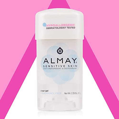 Almay Hypoallergenic Gel Deodorant for Sensitive Skin, 2.25 Oz