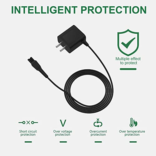 8V HQ850 Shaver Charger Cord Compatible with Philips Norelco QP2530 QP2630 HQ912 HQ913 HQ914 HQ915 HQ916 Electric Shaver Razor Trimmer Adapter Power Supply Charging Cable