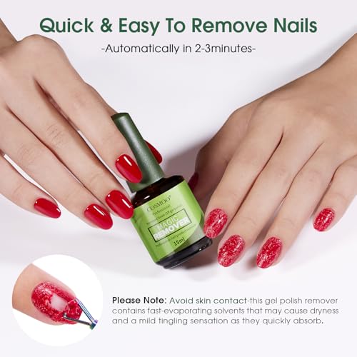 COSMOO Magic Gel Nail Polish Remover 15ml - Quick & Easy Burst Formula