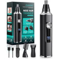 Nose Hair Trimmer for Men and Women, Type-C Rechargeable Precision Groomer with Double-Edged Blades, Painless & IPX7 Waterproof Design for Nose, Ears, Eyebrows and Facial Hair