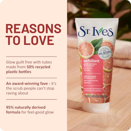 St. Ives Pink Lemon & Mandarin Face Scrub 6 oz