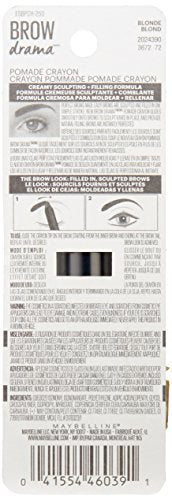 Maybelline New York Brow Drama Pomade Crayon, Blonde, 0.04 oz.