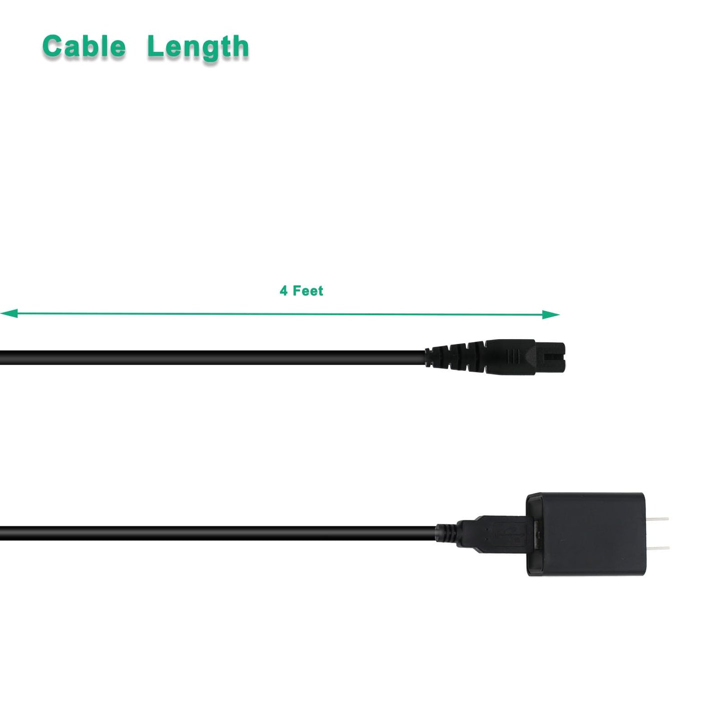 PDEEY Charger for COSLUS/Nicwell/Insmart Water Flosser Oral Irrigator Adapter Cord 4 FT