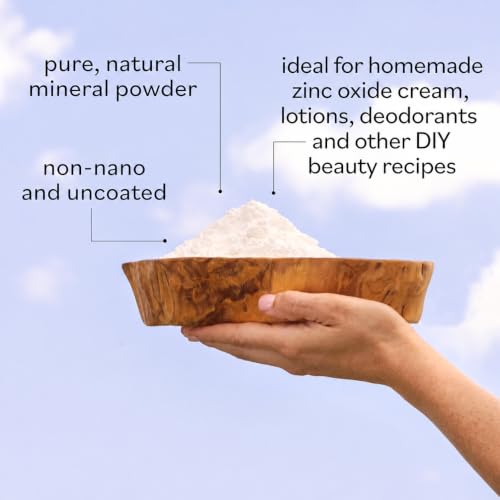 Zinc Oxide Powder 16oz - Non-Nano & Uncoated for DIY Beauty