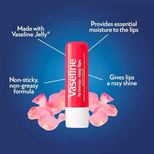 Vaseline Lip Therapy Rosy Lips 12-Pack ? Moisturizing Balm, Lip Care for Dry Lips, 0.16 Oz Ea