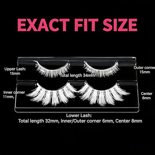 White Anime False Eyelashes - 2 Pairs Fluffy Lashes