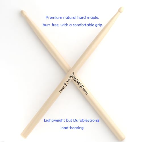 Kids Drumsticks 12 Inch Maple Wood - 2 Pairs