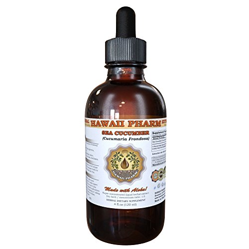 Hawaii Pharm Sea Cucumber Liquid Extract, Sea Cucumber (Cucumaria Frondosa) Tincture Supplement 2 oz