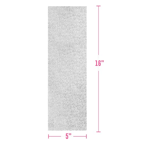 Colortrak Embossed Hair Coloring Foil Sheets, Professional, Convenient 5 x 16 inch Extra Long Pre-cut Sheets, Easy to Grab During Processing, Silver, No Separating Tissues Need, 100 Foils Per Box