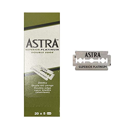 Astra Superior Platinum Double Edge (DE) Razorblade - 100 Blades