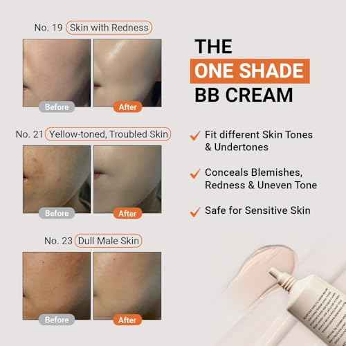 DAERA Kang Shining Korean BB cream, 5-in-1 Self Adjusting BB Tinted Moisturizer Cream (1 Color, Neutral), Glowing Skin Natural Makeup, Buildable Coverage, Lightweight, 0.13 Fl Oz£¬2-Pack