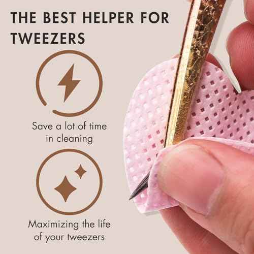 2 Bottles Tweezer Cleanser for Eyelash Extensions Tweezers Glue Remover Liquid for Lash Tools with 2 Spongeballs(2 Bottles Cleanser)