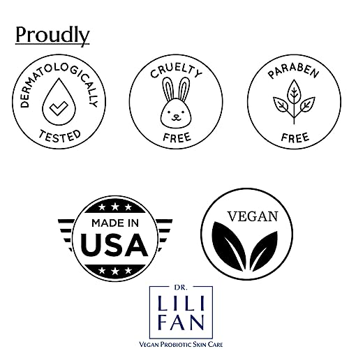 Dr Lili Fan Probiotic Recovery Cream: Vegan Probiotic, Anti-Aging Face Cream for Skin Renewal. Boosts Skin's Collagen and Targets Wrinkles. Prevents Acne. 1.7 fl oz