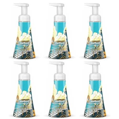 Method Set of 6 Limited Edition Handsoap - Green Cleaning - Cruelty-Free- Biodegradable formula made with plant-based cleansers + without parabens or phthalates (6, Foaming Harbor Cove)