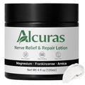 Nerve Cream, Neuropathy Relief Cream with Rosemary, Arnica, Magnesium, Natural Soothing & Moisturizing Body Repair Lotion, Daily Nourishment for Hands, Knee, Feet & Legs, 4FL OZ/120ML