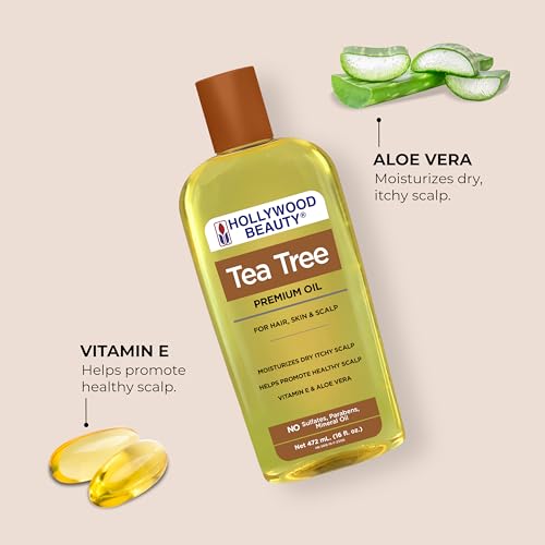 Hollywood Beauty Tea Tree Oil - 16 fl oz Hair & Scalp Treatment