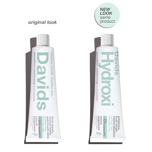Davids Nano Hydroxyapatite Toothpaste - Sensitive Whitening Peppermint 4oz