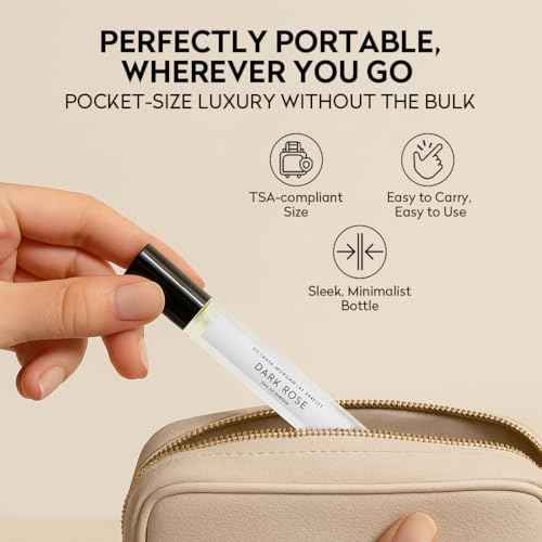 OCTAVIA MORGAN DARK ROSE Eau De Parfum- Bold Vanilla Perfume with Black Rose, Plum & Pink Peppercorn- Travel Perfumes with Long-Lasting, Seductive Depth- Unisex Perfume for Unforgettable Moments- 10ML