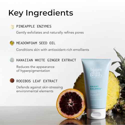 Hydrating Gel Cleanser, Face Wash with Hyaluronic Acid & Vitamin C for All Skin Types, Daily Skin Care, Makeup Remover for Women, Facial Cleanser, Vegan & Cruelty Free