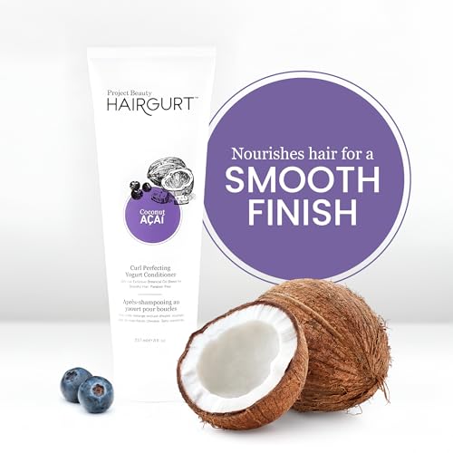 Hairgurt Coconut Acai Curl Enhancing Conditioner - Sulfate-Free, Natural, 8oz