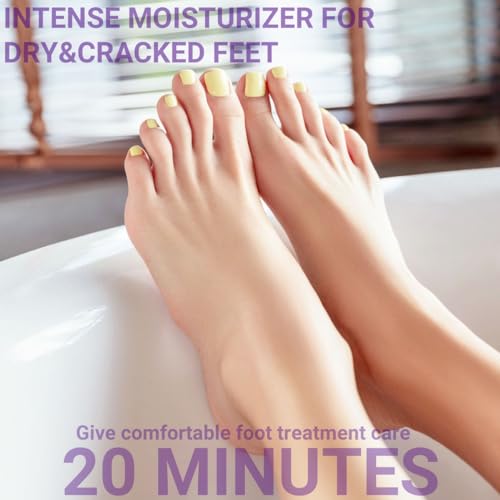 SULADEC Moisturizing Foot Mask - Grape Seed Oil & Shea Butter (7 Pairs)