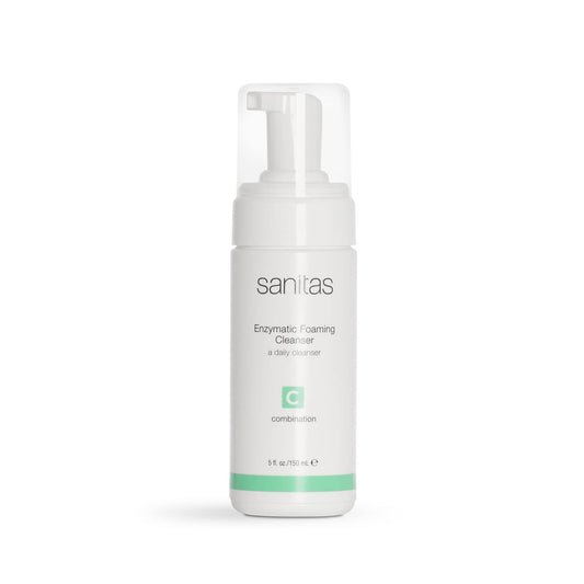 Sanitas Skincare Enzymatic Foaming Cleanser, Pore Refining Cleanser, Fruit Enzymes, 5 Ounces