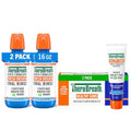 TheraBreath Oral Care Bundle: Toothpaste 4oz (2-Pack) + Icy Mint Mouthwash 16oz - Alcohol-Free, Gingivitis & Bad Breath Prevention