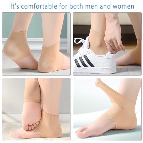 Moisturizing Heel Socks for Women - 2 Pairs, Overnight Hydration, Medium