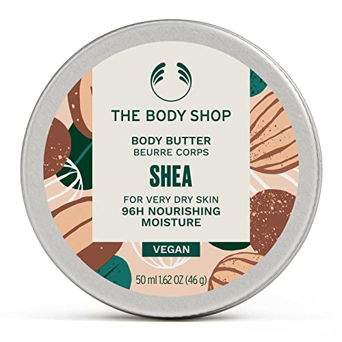 The Body Shop Shea Body Butter ? Hydrating & Moisturizing Skincare for Very Dry Skin ? Vegan ? 1.62 oz