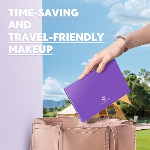 Color Nymph All In One Makeup Palette, 9 Colors Travel Make Up Set with Contour Blush Highlighter Concealer, Multi-Use Face Palettes with Mirror, Vegan & Cruelty-Free
