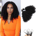 Tight Curly Crochet Hair 120g 100% Human Hair 18in Black