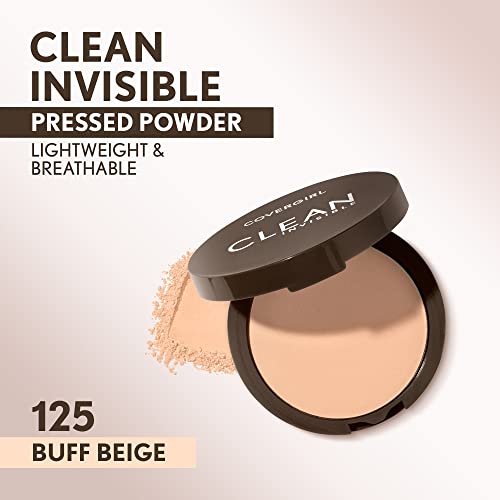 CoverGirl Clean Invisible Pressed Powder, Vegan, Talc-Free