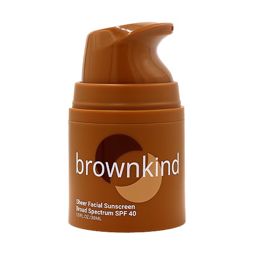 Sheer Facial Sunscreen SPF 40 ? No White Cast, Lightweight SPF for Melanin-Rich Skin, Broad Spectrum Protection, Wears Well Under Makeup, 30ml