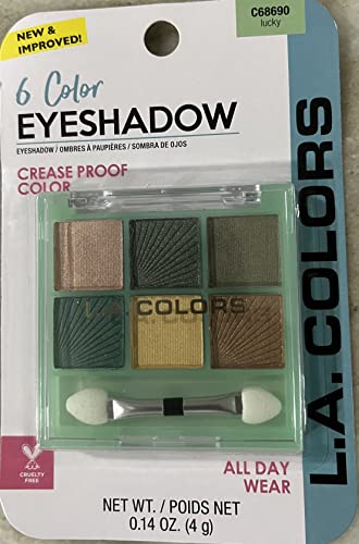 L.A. Colors 6-Color Eyeshadow Palette | Metallic Lucky